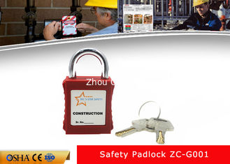 China 25mm Shackle Mini Xenoy Permanent Back Label Safety Lockout Padlocks supplier