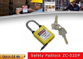 China Yellow 3&quot;Tall Xenoy Body Safety Lockout Padlocks with PVC tag supplier