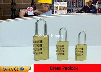 China Brass Bady Four Wheel Combination Lock Safety Lockout Padlocks supplier