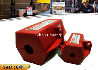 China 56g Rugged Polypropylene  Elecctrical Peneumatic Circuit Breaker Lockout For 110V plug supplier
