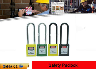 China OEM  Long Steel Shackle and Nylon PA Lock Body Xenoy Safety Lockout Padlocks supplier
