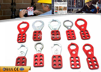 China ABS Cover Nylon PA Bady Red Steel Economic Safety Lockout Hasp supplier