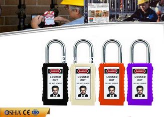 China 75mm Long Body Colorful ABS Safety Steel Shackle Lockout Padlocks with Keyed Alike supplier
