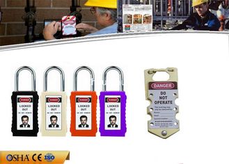 China Long  Body Colorful Customized Tagout  Safety Lockout Padlocks with Keyed Alike supplier