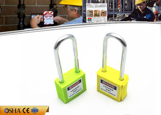 China Customzied 76mm Long Steel Shackle Xenoy Safety Lockout Padlocks supplier