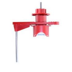 China Red Steel+Nylon PA Universal Valve Lockout with Steel Sheel T Handle  for Handle Width 40MM supplier