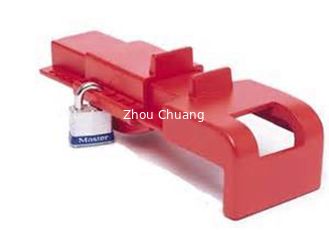 China Red  PP Material Batterfly Valve Lockout with Padlock and PVC Tag supplier