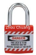 China Metal Lock Body Safety Lockout Padlocks Key Retaining Ensure Unlocked Jacket Padlock supplier