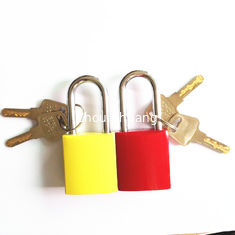 China Lock Body Designed by One-piece Aluminum Safety Lockout Padlocks with Laser Logo supplier