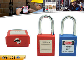 China 38 mm Shackle Safety Lockout Padlocks , ABS Material Safety Padlock supplier