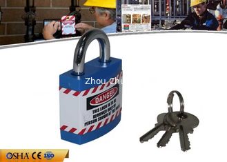 China 20.5mm Steel Shackle Length Jacket Safety Lockout Padlock with Chrome Plating supplier