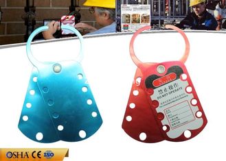 China Eight Holes Aluminum HASP Lockout , 180 Mm * 70 Mm 79g Safety Lockout Hasp supplier