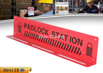 China ZC-S003 Durable Red Lockout Tagout Station , 417g Steel Material Lockout Board supplier