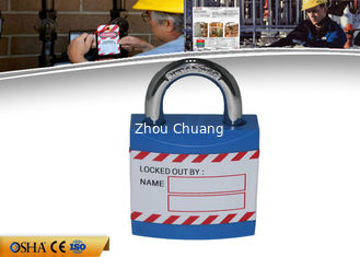 China ZC-J01 Safety Lockout Padlocks Durable Non - Conductive Xenoy Lock Body supplier