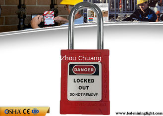 China Safety Lockout Padlocks 38 Mm Steel Lock Shackle 53 Mm ABS Lock Body supplier