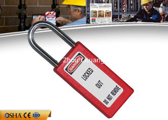 China ZC-G81 Safety Lockout Padlocks Long Body Steel Shackle Light Weight supplier