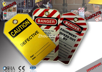 China PVC Material Lockout Tagout Tags supplier