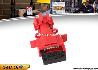 China Durable Valve Lockout Tagout , Red Universal Gas Valve Lockout Device supplier
