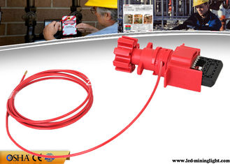 China Hardened Steel Valve Lock Out For Industrial Coated Cable Custom Length supplier