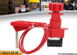 China Multi Purpose Red Valve Lock Out Industrial Steel Nylon Material supplier