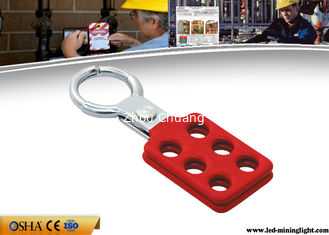 China 25 Mm Small Size Safety Lock Out Aluminum Lock Hasp With 6 Holes supplier