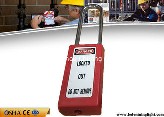 China 75 Mm Body Lockout Padlocks , Durable Steel Shackle Xenoy Lockout Locks supplier