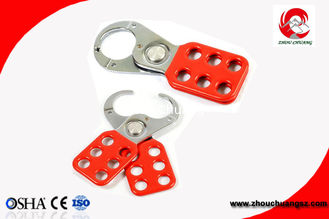 China 1'' &amp; 1.5'' Vinyl Coated Steel Safety HASP Lockout with Coated Body With Six Holes supplier