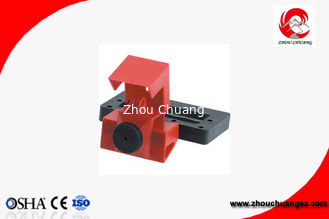 China Red Nylon Plastic Safety Clamp on Breaker Lockout for 120/277V Switch supplier