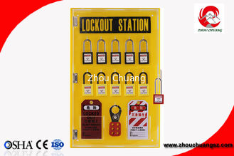 China 10-locks lockout center station with hasp and tagout Lockout tagout kits-10 lock board supplier