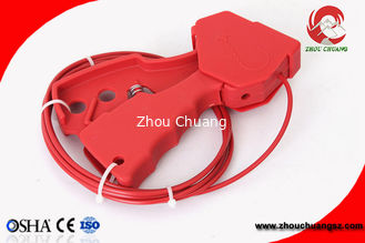 China Grip type cable lockout impact nylon 2.4m stainless steel cable supplier