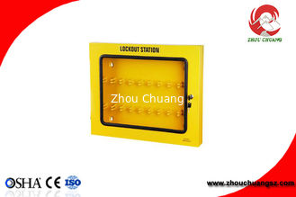 China 30 Padlock Positions Safety Lockout Management Station ZC-X08 supplier