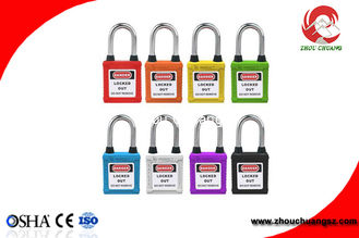 China Colorful Dust-proof Electrical Safety Padlock OSHA CE ROHS Xenoy Safety Padlock Lockouts supplier