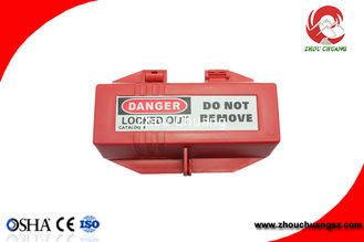 China Cheap price polypropylene material red electrical plug lockout plug supplier