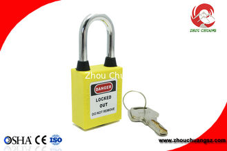 China High Security Custom 38mm Metal Shackle Non-conductive Dustproof Safety Padlock supplier