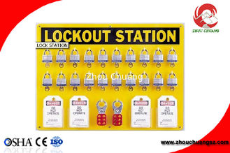 China 20-Locks Safety Lockout Center without Cover OEM PP Material Can Customizable supplier