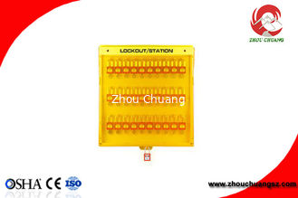 China Modular Safety  Lockout Tagout Station Plastic PP Material With Cover supplier