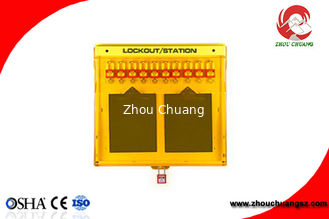 China Industrial Plastic PP Material Modular High-class Lock Out Station  With Cover supplier