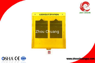 China Industrial Plastic PP Material Modular High-class Lock Out Station  With Cover supplier