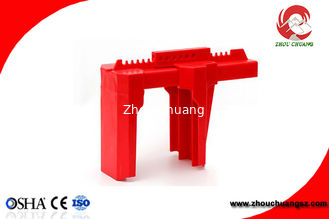 China Red  Color Adjustable Industrial Ball Valve Lock Out with Tag Out Osha Standard supplier