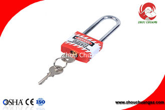 China Durable Non - Conductive Metal Body Jacket Safety Padlock with OEM service supplier