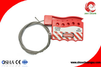 China Retractable Adjustable Stainless Steel Insulated Type Safety Cable Lockouts For Sale supplier
