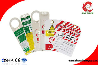 China OEM Custom Made Safety Plastic Label Tags Lockout PVC Tags and Warning Signs supplier