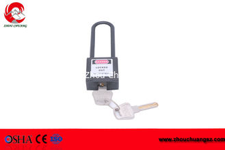 China ZC-G35L High security 76mm Nylon shackle safety warning lockout padlock supplier