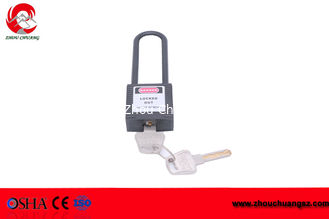China Non-Conductive Nylon ABS Body 76mm Long Shackle Safety Lockout Padlocks supplier