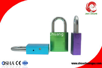 China Colorful Safety Lockout  Aluminum Padlock with Master Key Stable Paint Coating Surface supplier