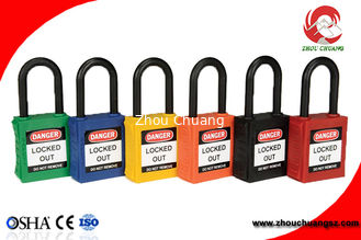 China High Security Cheap Price Elecpopular OEM High Quality Nylon Shackle Safety Padlocks supplier