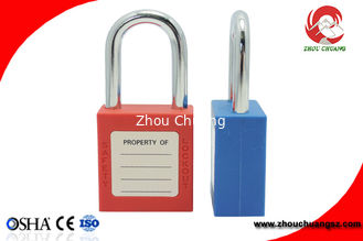 China High Security Short Steel Shackle Insulation ABS Safety Lockout Padlock supplier