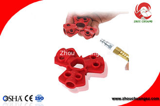 China Red Color Small Size Industrial ABS Pneumatic Quick-Disconnect Lockouts supplier