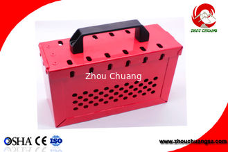 China Portable Foldable handle Steel Safety Group Lockout Box Kit ZC-X02S supplier