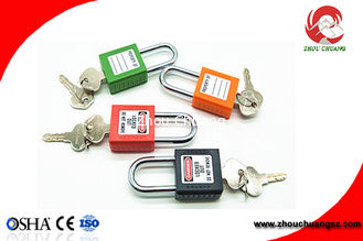 China ABS Plastic Body &amp; Steel Shackle Safety Lockout Padlock Keyed Differ or Alike with Master Key Safety Padlock supplier